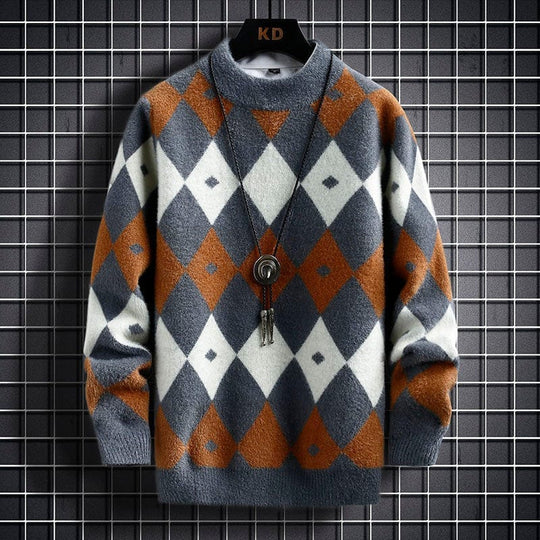 Raiden | Elegante gebreide trui met ruitpatroon!