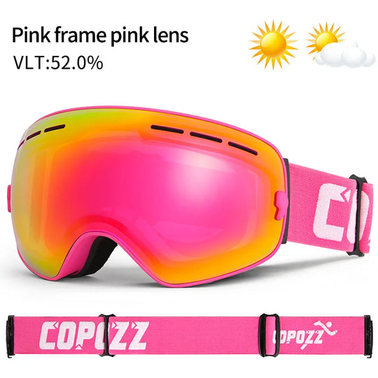 Unisex skibril UV400 anticondens