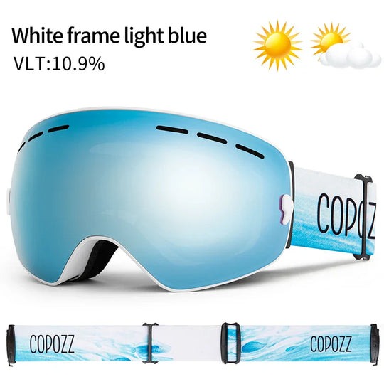 Unisex skibril UV400 anticondens