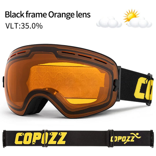 Unisex skibril UV400 anticondens