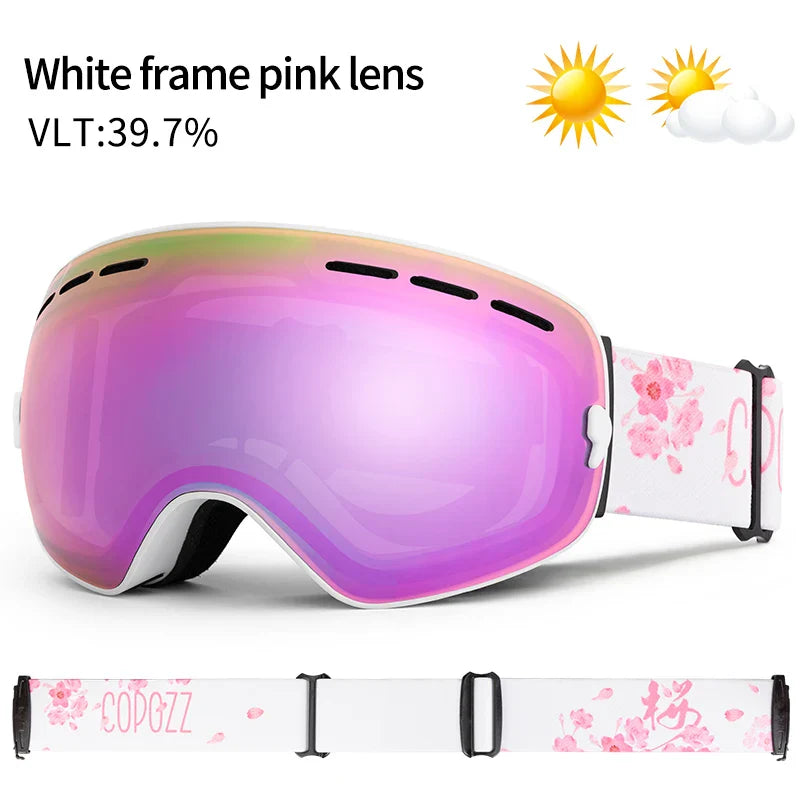 Unisex skibril UV400 anticondens