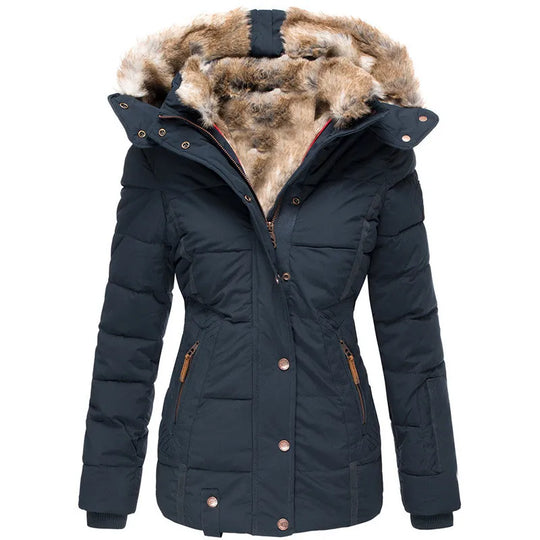 Aiyana | Warme dames winterjas met capuchon