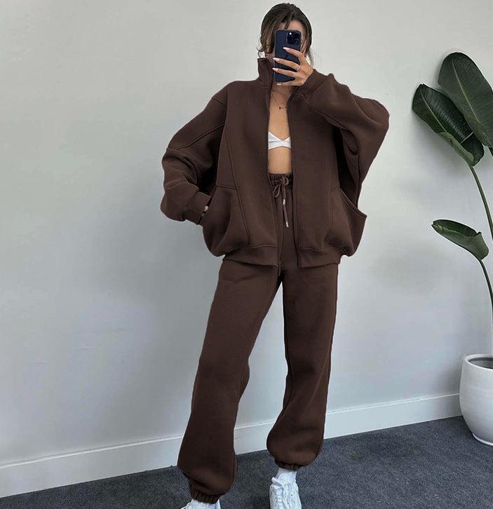 Frauke | Set van ritsjack en joggingbroek met koord