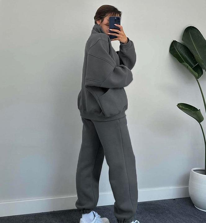 Frauke | Set van ritsjack en joggingbroek met koord