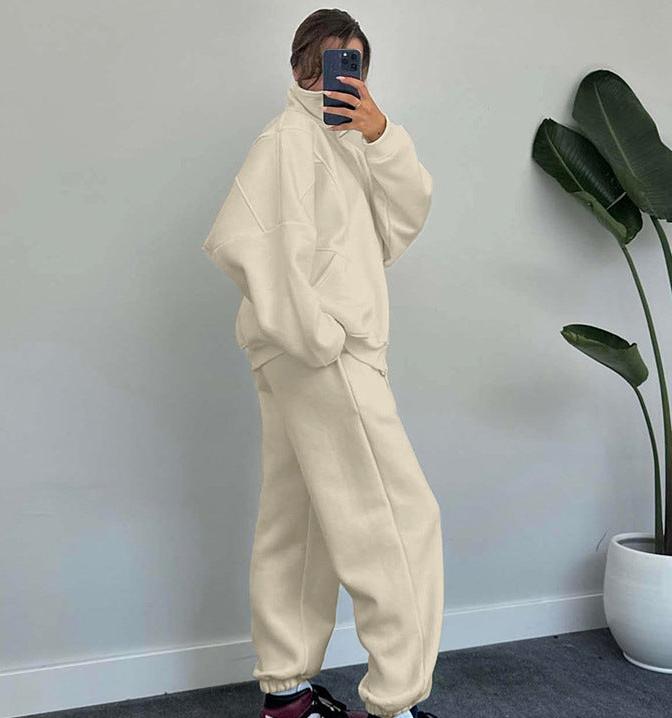Frauke | Set van ritsjack en joggingbroek met koord
