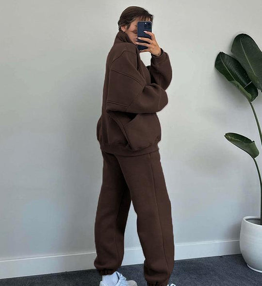 Frauke | Set van ritsjack en joggingbroek met koord
