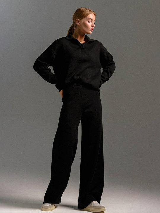 Alice | Langärmelig poloshirt en broek