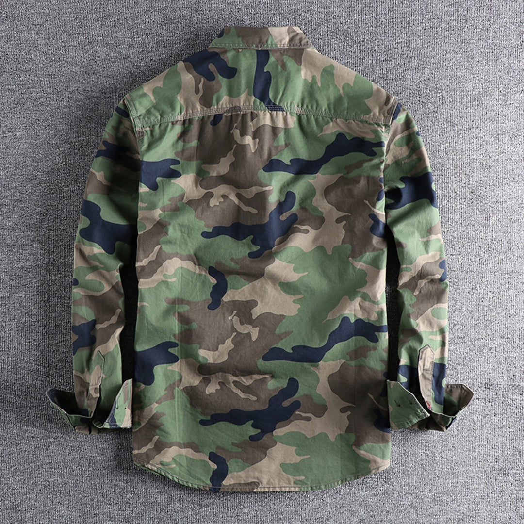 Sinclair | Camouflage-overhemd met borstzakken