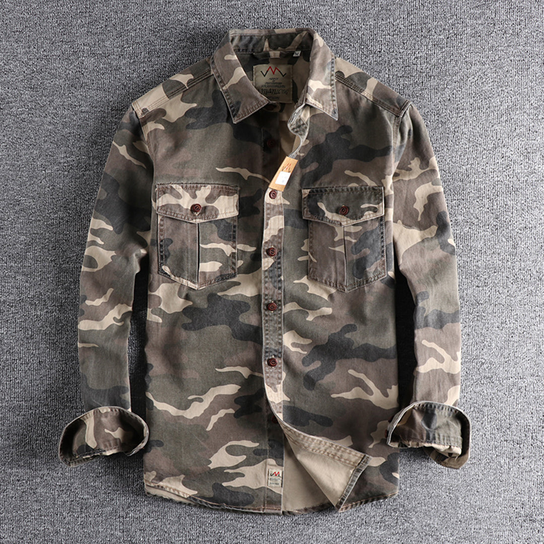 Sinclair | Camouflage-overhemd met borstzakken