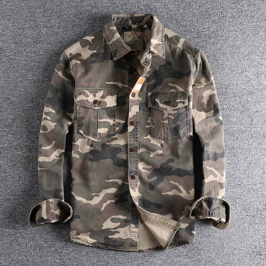Sinclair | Camouflage-overhemd met borstzakken