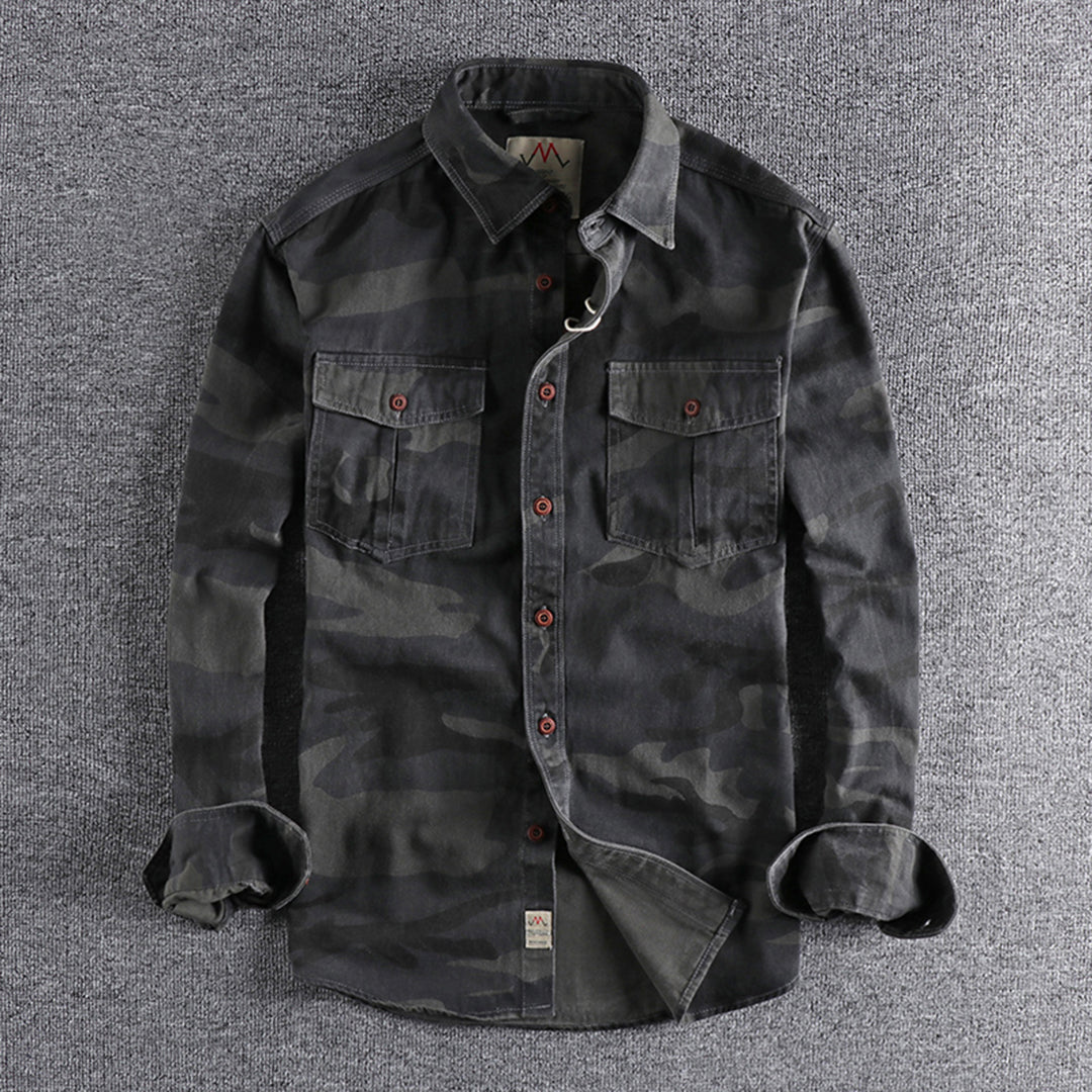 Sinclair | Camouflage-overhemd met borstzakken