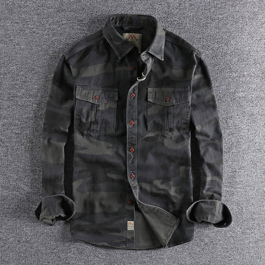 Sinclair | Camouflage-overhemd met borstzakken