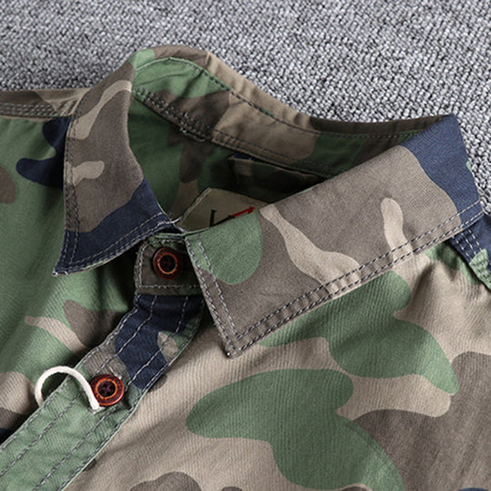 Sinclair | Camouflage-overhemd met borstzakken
