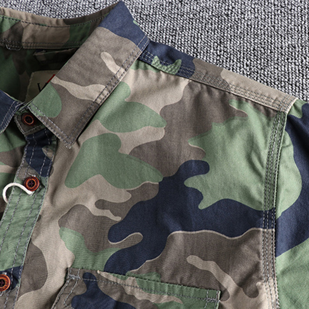 Sinclair | Camouflage-overhemd met borstzakken