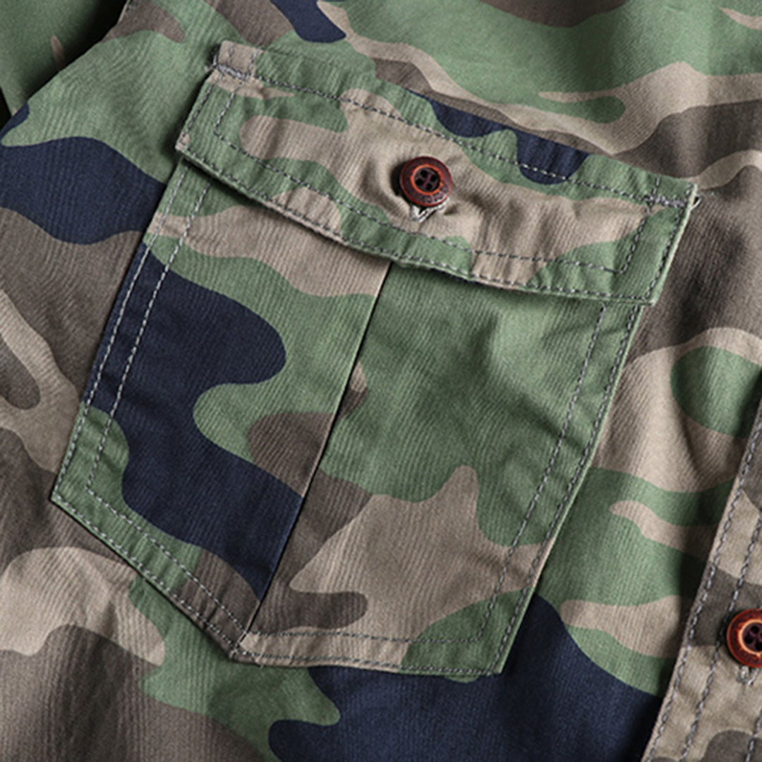 Sinclair | Camouflage-overhemd met borstzakken