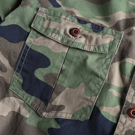 Sinclair | Camouflage-overhemd met borstzakken