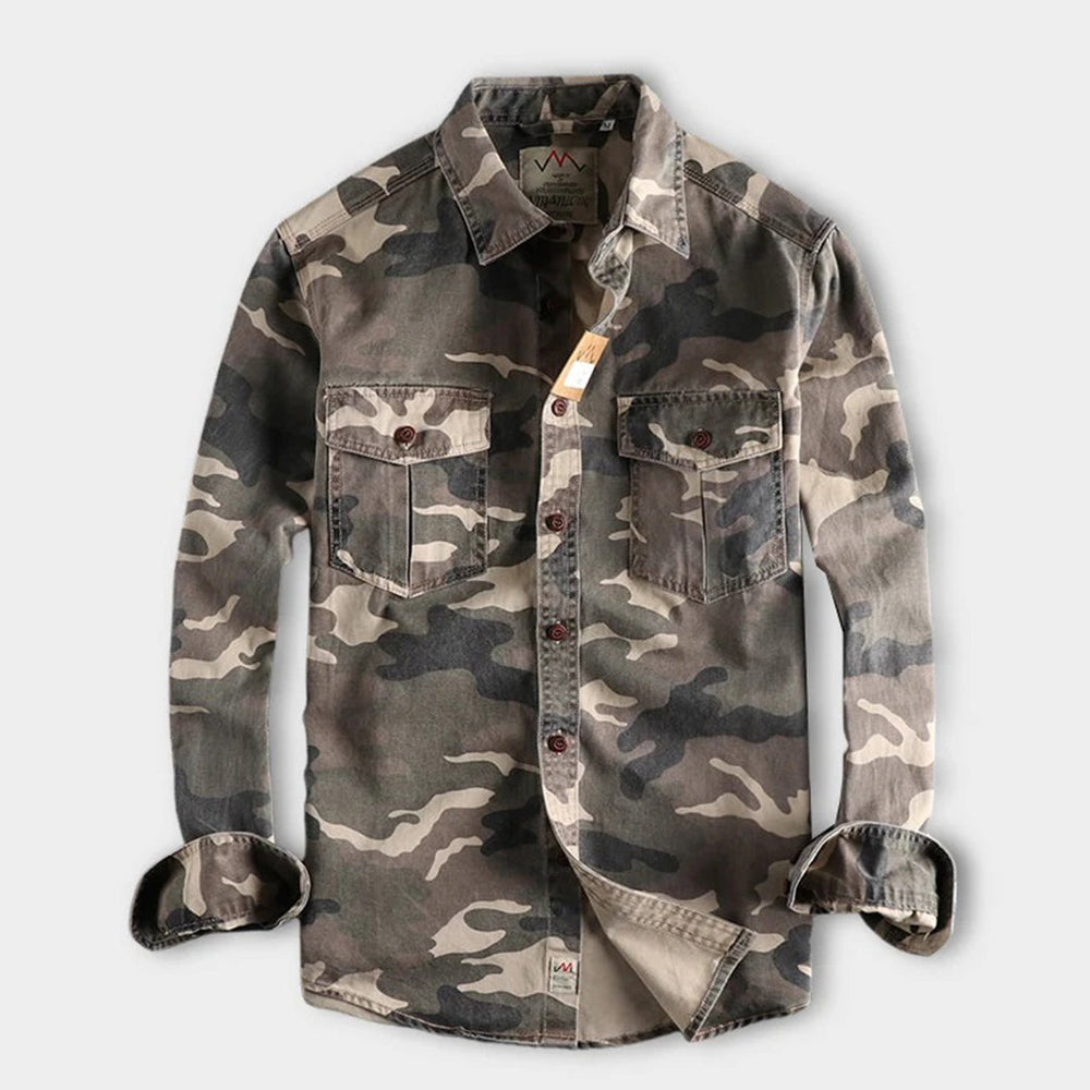 Sinclair | Camouflage-overhemd met borstzakken