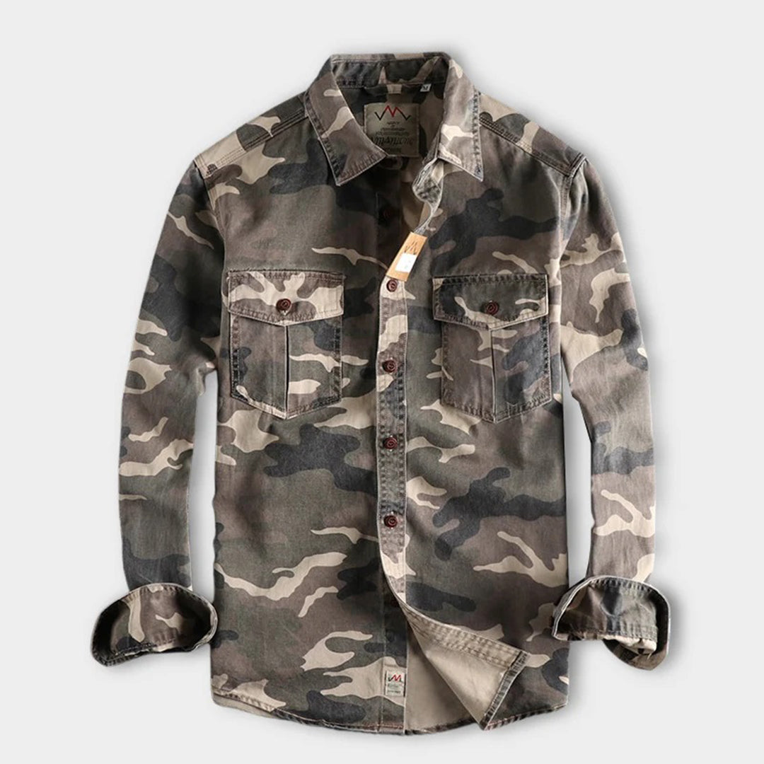 Sinclair | Camouflage-overhemd met borstzakken