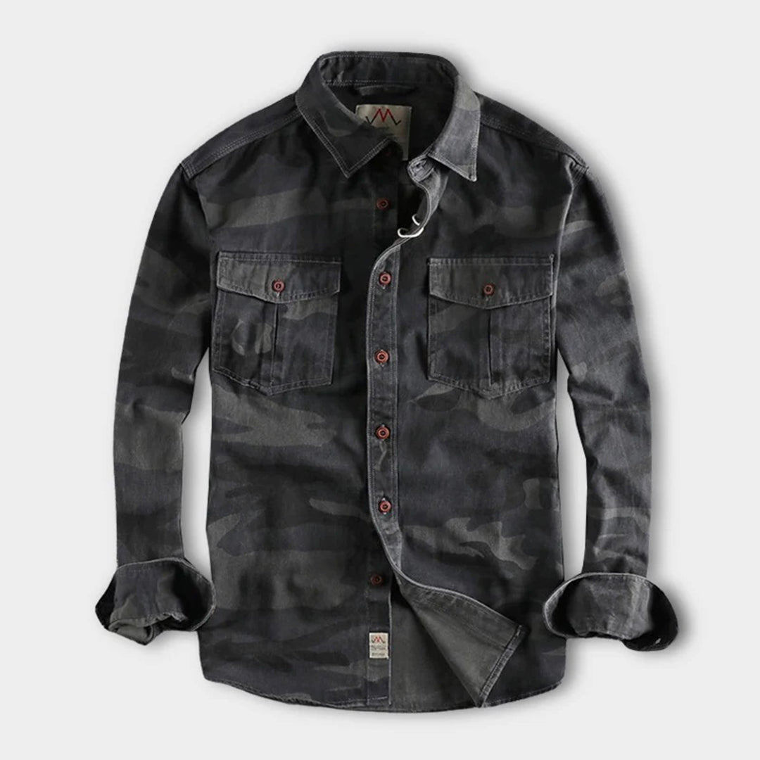 Sinclair | Camouflage-overhemd met borstzakken