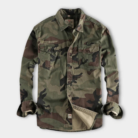 Sinclair | Camouflage-overhemd met borstzakken