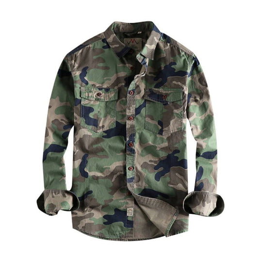 Sinclair | Camouflage-overhemd met borstzakken