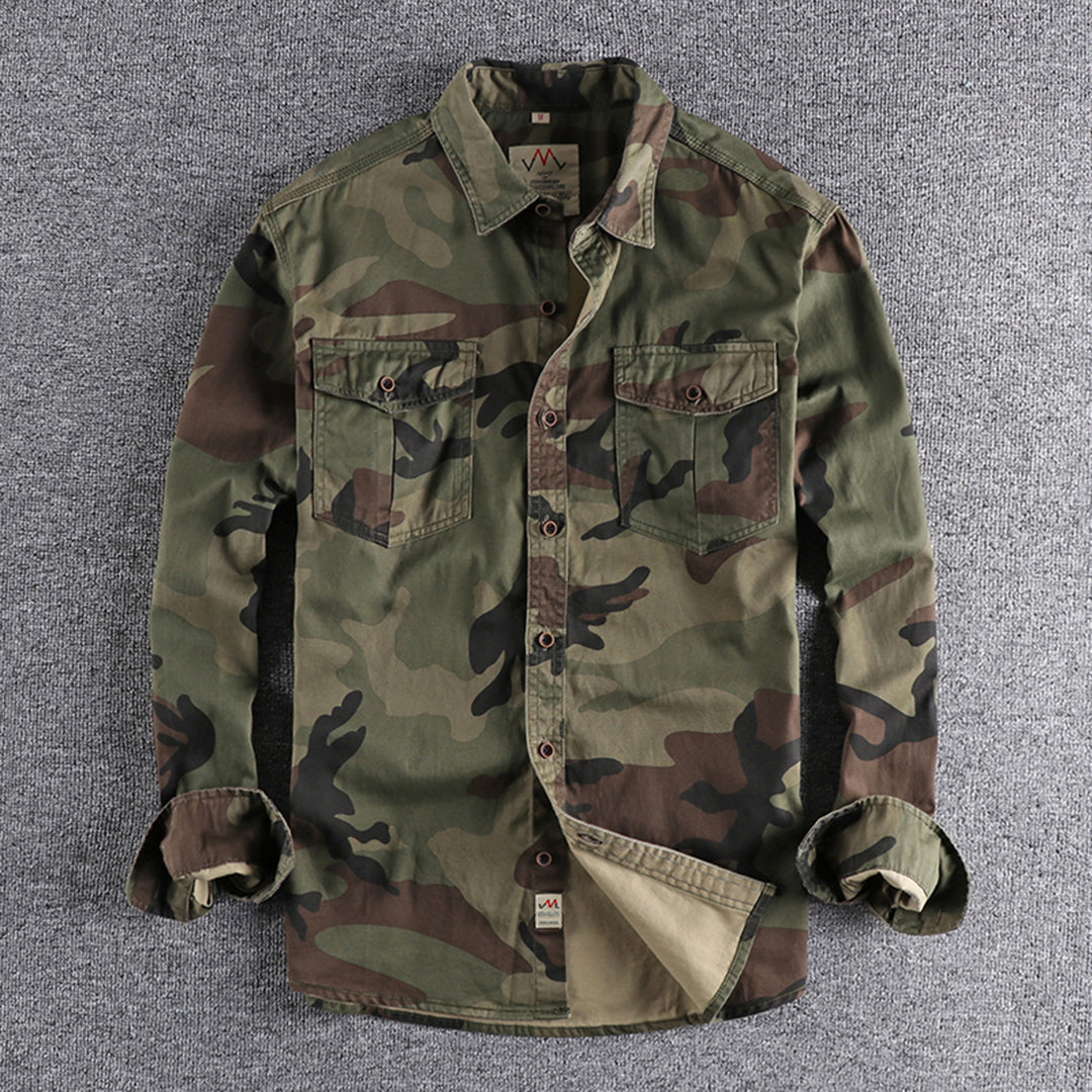 Sinclair | Camouflage-overhemd met borstzakken