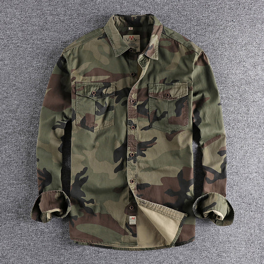 Sinclair | Camouflage-overhemd met borstzakken