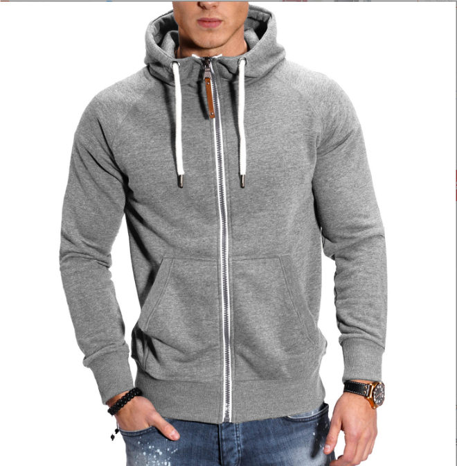 Cyan | Comfortabele hoodie met capuchon en rits