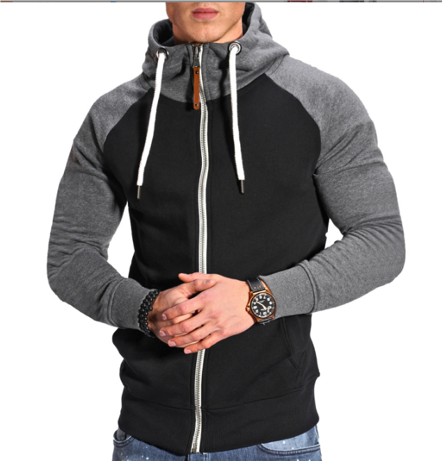 Cyan | Comfortabele hoodie met capuchon en rits