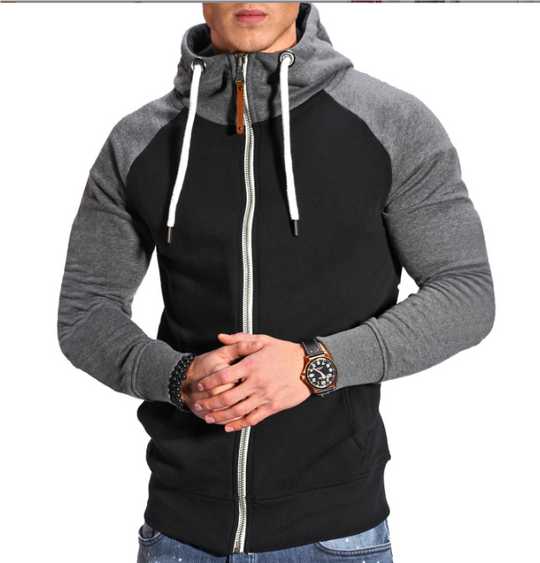 Cyan | Comfortabele hoodie met capuchon en rits
