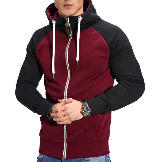 Cyan | Comfortabele hoodie met capuchon en rits