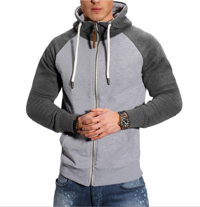 Cyan | Comfortabele hoodie met capuchon en rits