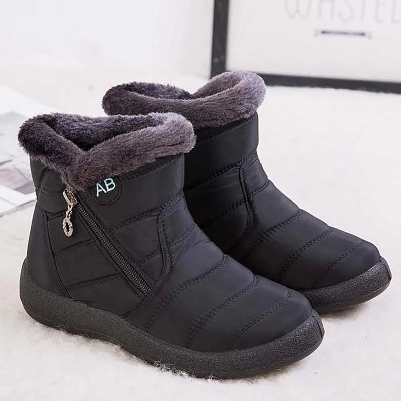 Floravie | Dameswinterlaarzen met Ritssluiting