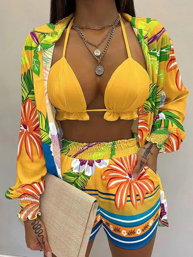 Elanith | Groene Hoge Taille Bikini Set