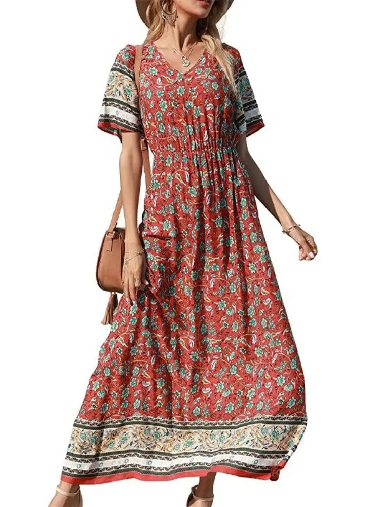 Daisy | Boho Maxi Bloemenjurk