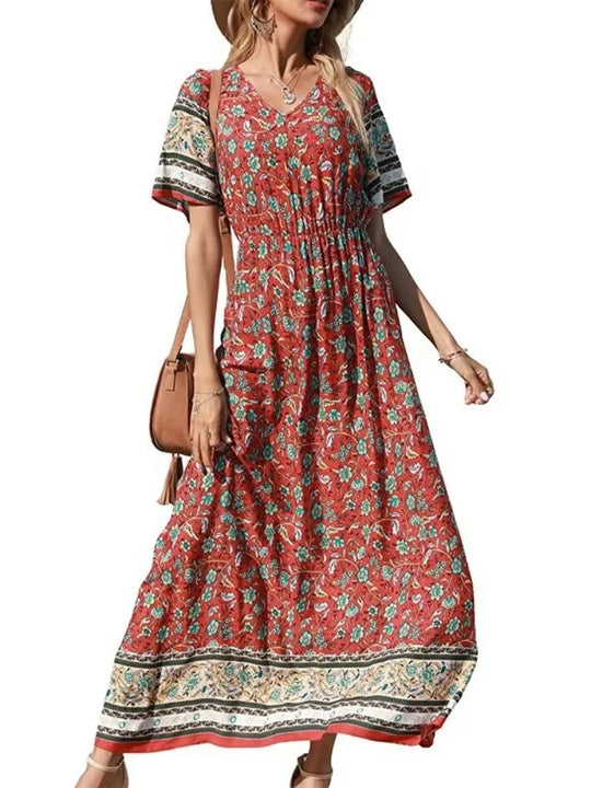 Daisy | Boho Maxi Bloemenjurk