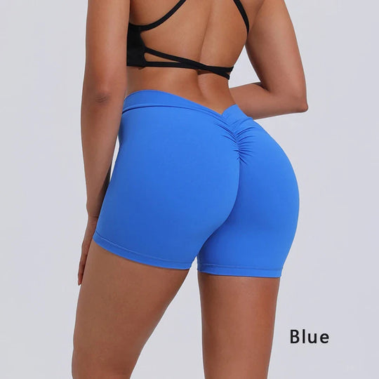 Philomena | V-rug yoga-shorts dames