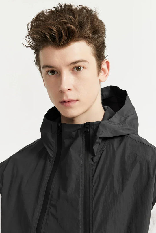 Fischer | Moderne heren vest met capuchon