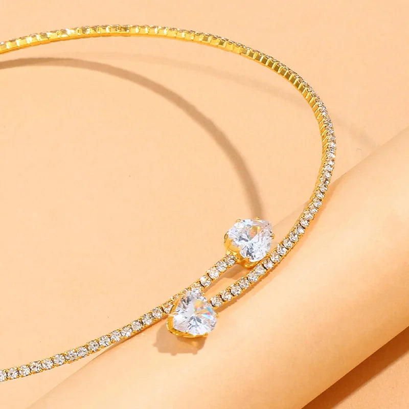 Henriette | Strass Hart Choker
