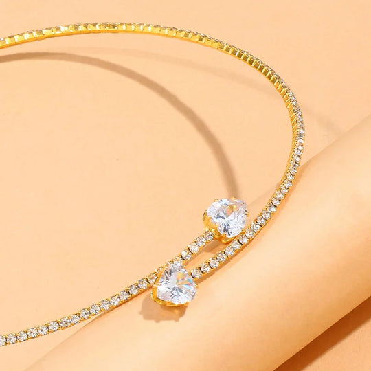 Henriette | Strass Hart Choker