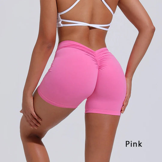 Philomena | V-rug yoga-shorts dames