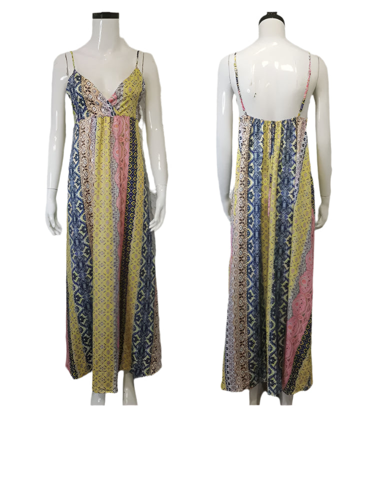 Jinky | Lange Boho Zomerjurk