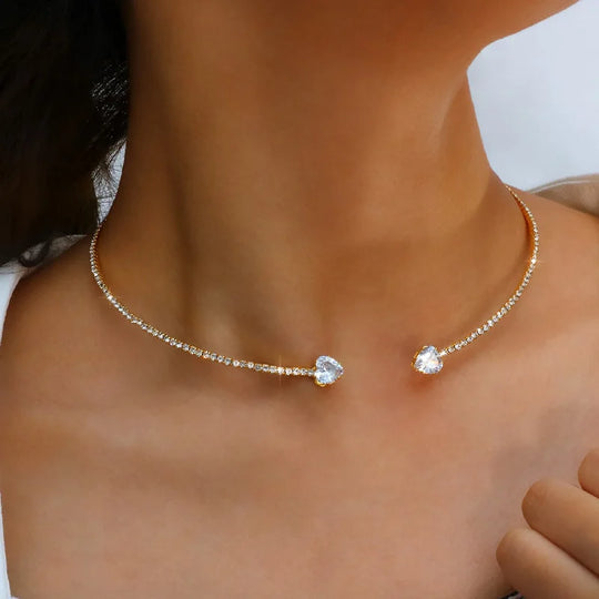 Henriette | Strass Hart Choker