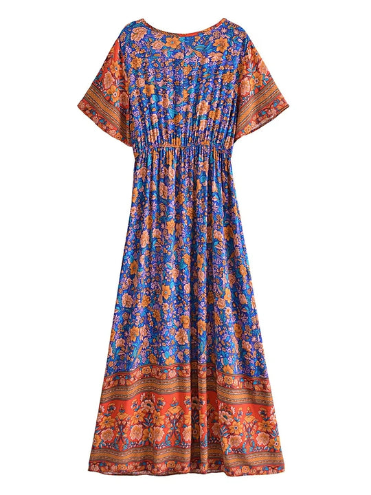 Daisy | Boho Maxi Bloemenjurk