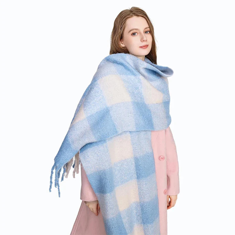 Gwendaira | Luxe Kasjmier Dames Sjaal met Franjes