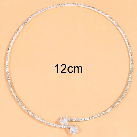 Henriette | Strass Hart Choker