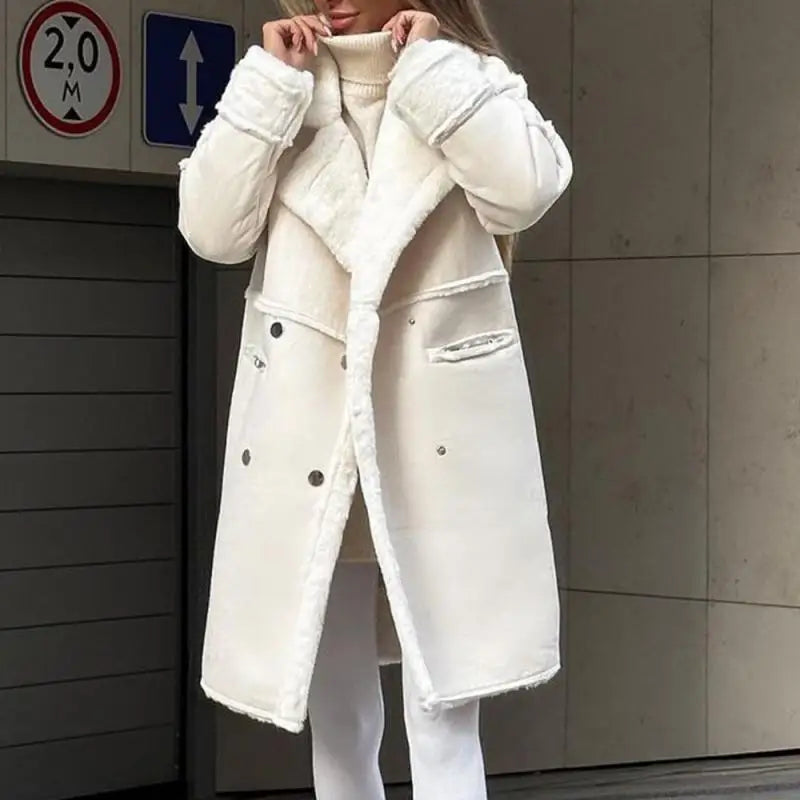 Gisalette | Winterjas met Fleece en Imitatiebont