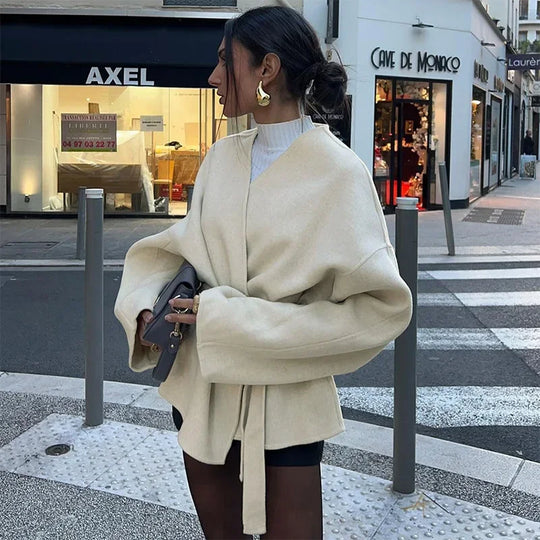 Demi | Fleece Jas Met riem