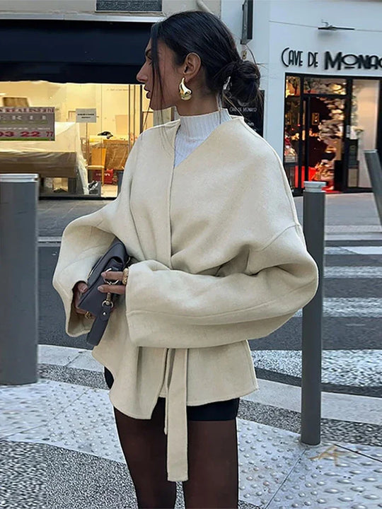 Demi | Fleece Jas Met riem