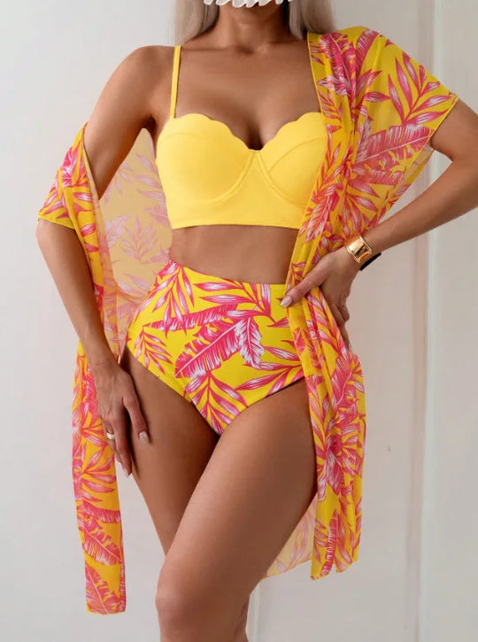 Vionna | Sexy Hoge Taille Bikini Set